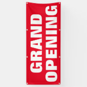 Grote opening Adverteren Nieuwe Zaken Rood Wit Spandoek (Verticaal)