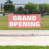 Grote opening Adverteren Roze Aangepaste Zaken Spandoek (Insitu)