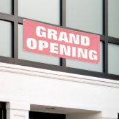 Grote opening Adverteren Roze Aangepaste Zaken Spandoek (Buitenkant Gebouw)