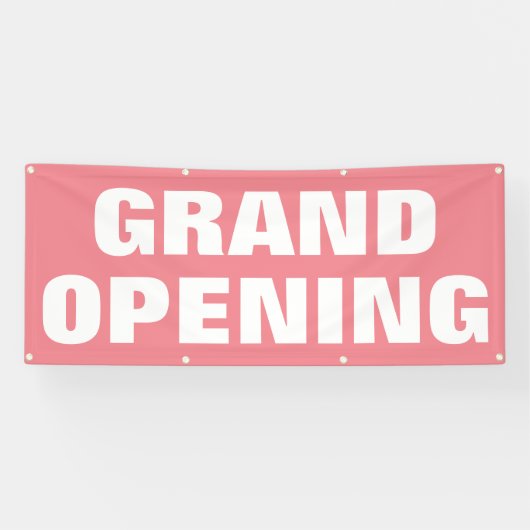 Grote opening Adverteren Roze Aangepaste Zaken Spandoek (Horizontaal)