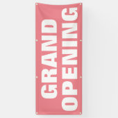 Grote opening Adverteren Roze Aangepaste Zaken Spandoek (Verticaal)