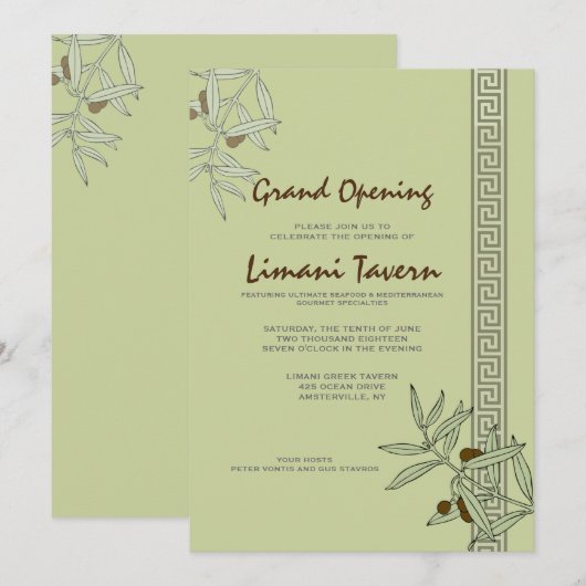 Grote opening Aegean Kaart (Voorkant / Achterkant)