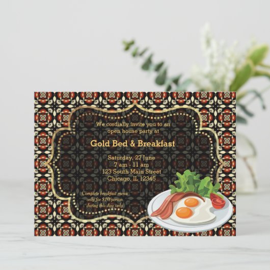 Grote opening Bed en ontbijt Kaart (Staand voorkant)