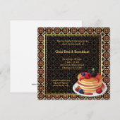 Grote opening Bed en ontbijt Kaart (Voorkant / Achterkant)