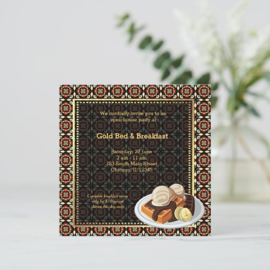 Grote opening Bed en ontbijt Kaart (Staand voorkant)