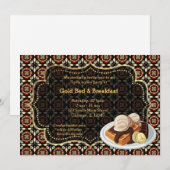 Grote opening Bed en ontbijt Kaart (Voorkant / Achterkant)