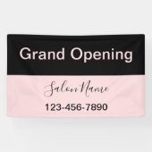 Grote opening Bleek Roze & Zwarte Beauty Salon Naa Spandoek (Horizontaal)