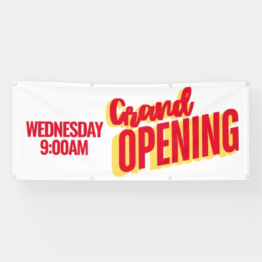 Grote opening buiten banner (Horizontaal)