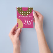 Grote opening Donut Shop Event Flyer (Hand)