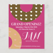 Grote opening Donut Shop Event Flyer (Voorkant)