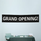 Grote opening eenvoudige zwart witte banner teken (Beurs)