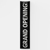 Grote opening eenvoudige zwart witte banner teken (Verticaal)