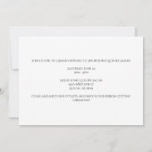 Grote opening Elegant Navy Blue Gold Business Aankondiging (Achterkant)