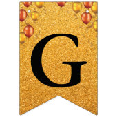 Grote opening Faux Gold Glitter Gold-ballonnen Vlaggetjes (Tweede vlag)