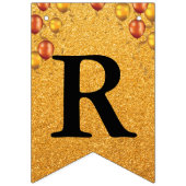 Grote opening Faux Gold Glitter Gold-ballonnen Vlaggetjes (Derde vlag)