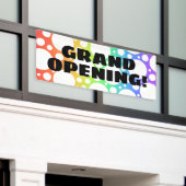 Grote opening! Fun Rainbow Banner (Buitenkant Gebouw)