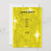 Grote opening Goudpartijuitnodiging starten Kaart (Achterkant)