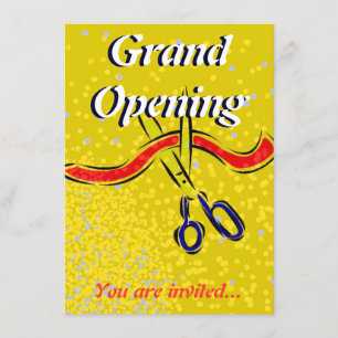 Grote opening Goudpartijuitnodiging starten Kaart