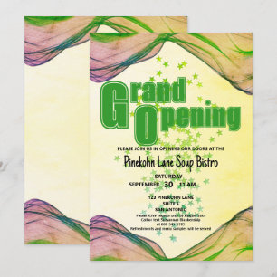 Grote Opening Groen Geel Rand Golf Stars Kaart