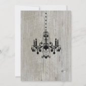 Grote opening hout Restaurant met Chandelier Kaart (Achterkant)