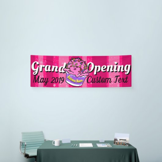Grote opening ijssalon spandoek (Beurs)