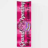 Grote opening ijssalon  spandoek (Verticaal)