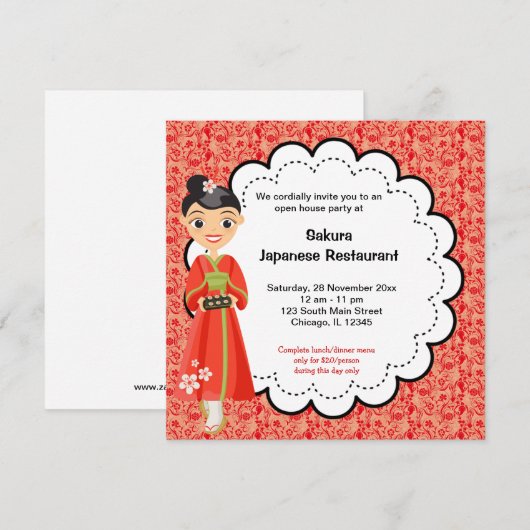 Grote opening in Japan Kaart (Voorkant / Achterkant)