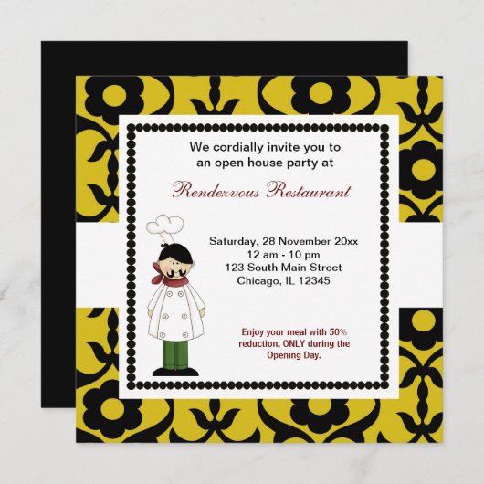 Grote opening kaart (Voorkant / Achterkant)