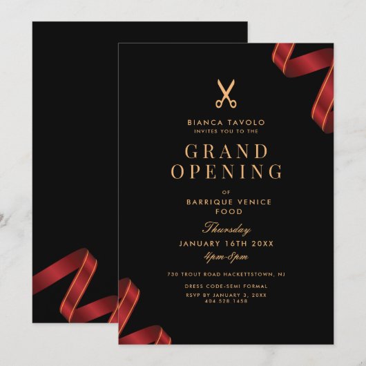 Grote opening kaart (Voorkant / Achterkant)