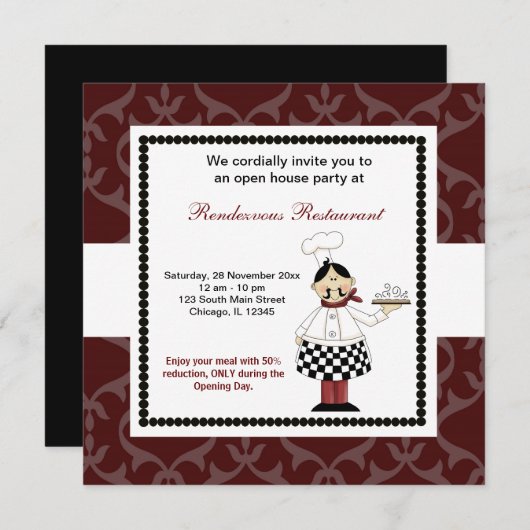 Grote opening kaart (Voorkant / Achterkant)