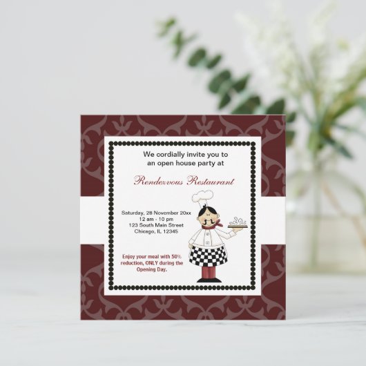 Grote opening kaart (Staand voorkant)