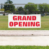 Grote opening nieuwe zaken Adverteren Vet Rood Spandoek (Insitu)