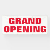 Grote opening nieuwe zaken Adverteren Vet Rood Spandoek (Horizontaal)