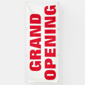 Grote opening nieuwe zaken Adverteren Vet Rood Spandoek (Verticaal)