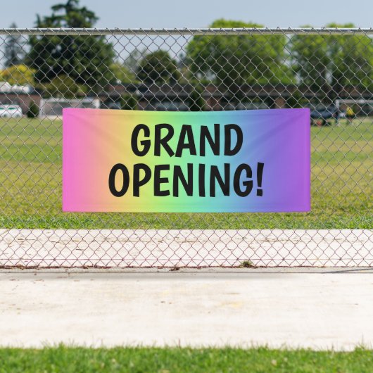 GROTE OPENING! Rainbow Banner (Insitu)