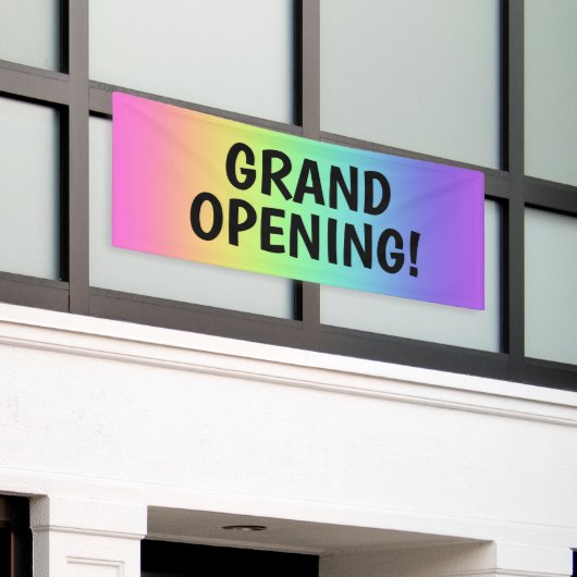 GROTE OPENING! Rainbow Banner (Buitenkant Gebouw)