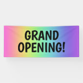 GROTE OPENING! Rainbow Banner (Horizontaal)