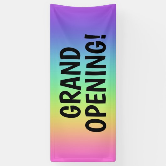 GROTE OPENING! Rainbow Banner (Verticaal)