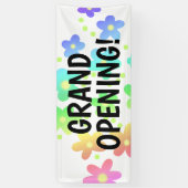 GROTE OPENING! Rainbow Flowers Banner (Verticaal)