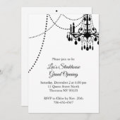 Grote opening Restaurant met Chandelier Kaart (Voorkant / Achterkant)