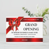 Grote opening rode lbon bow DIY bedrijf Save The Date (Staand voorkant)