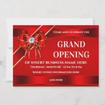 Grote opening rode lint business start elegant