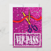 Grote opening Roze VIP van de Lancering nodigt uit Kaart (Voorkant)