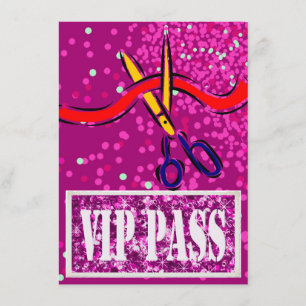 Grote opening Roze VIP van de Lancering nodigt uit Kaart