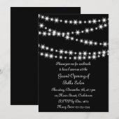 Grote opening Twinkle Lights (zwart) Kaart (Voorkant / Achterkant)