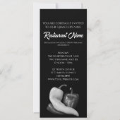 Grote opening van het restaurant van Black and Whi Kaart (Voorkant)