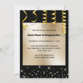 Grote opening van nieuwe bedrijven laurel met rood kaart (Achterkant)