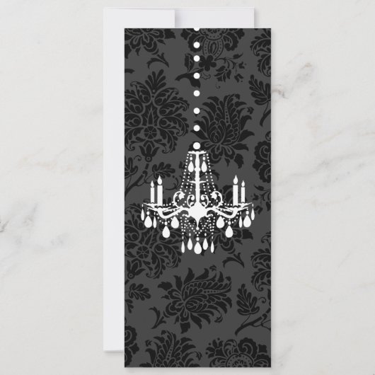 Grote opening Victoriaans schade (zwart) Kaart (Achterkant)