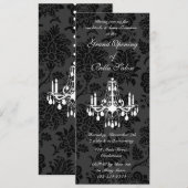 Grote opening Victoriaans schade (zwart) Kaart (Voorkant / Achterkant)