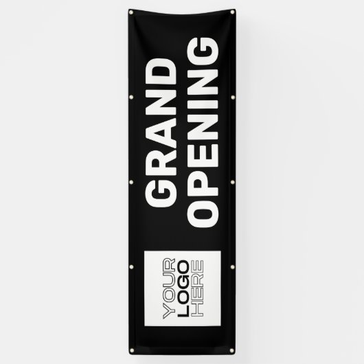 Grote opening voor nieuwe winkel - Logo buitenshui Spandoek (Verticaal)